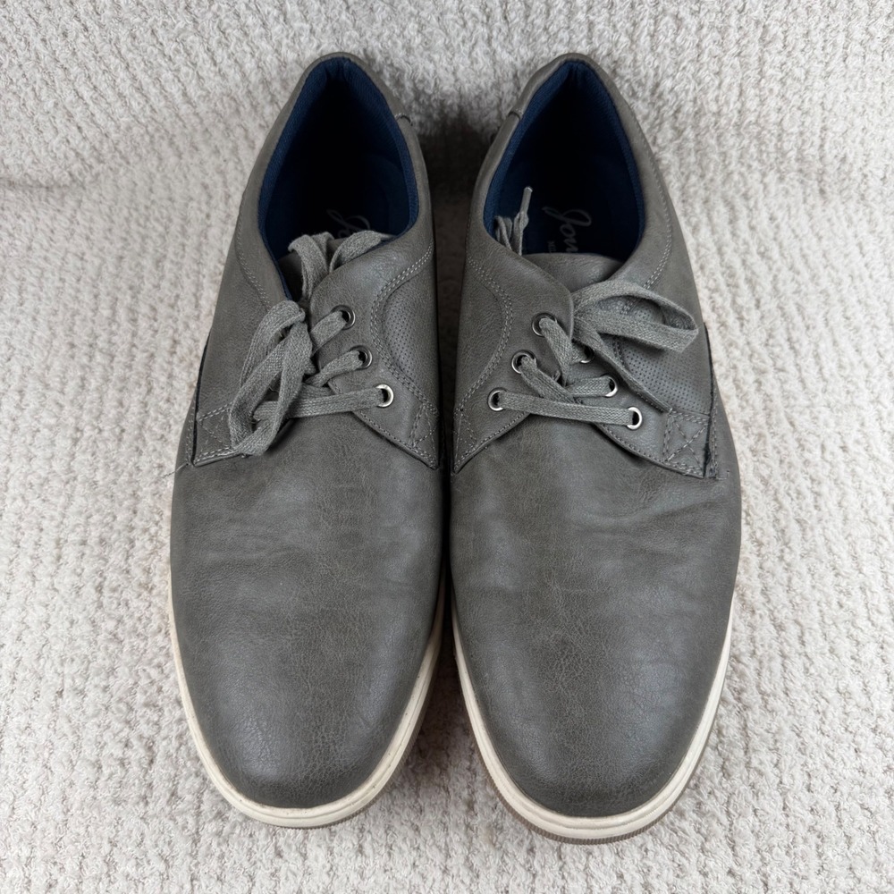 Jousen Milan A81Q06 Mens Gray Fashion Sneakers Low Top Lace Up Size 15